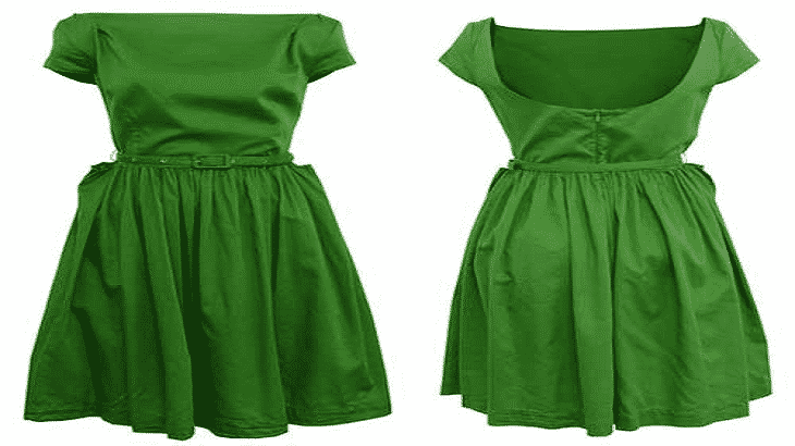 فستان ابيض قصير في المنام للعزباء